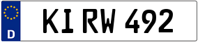 Trailer License Plate